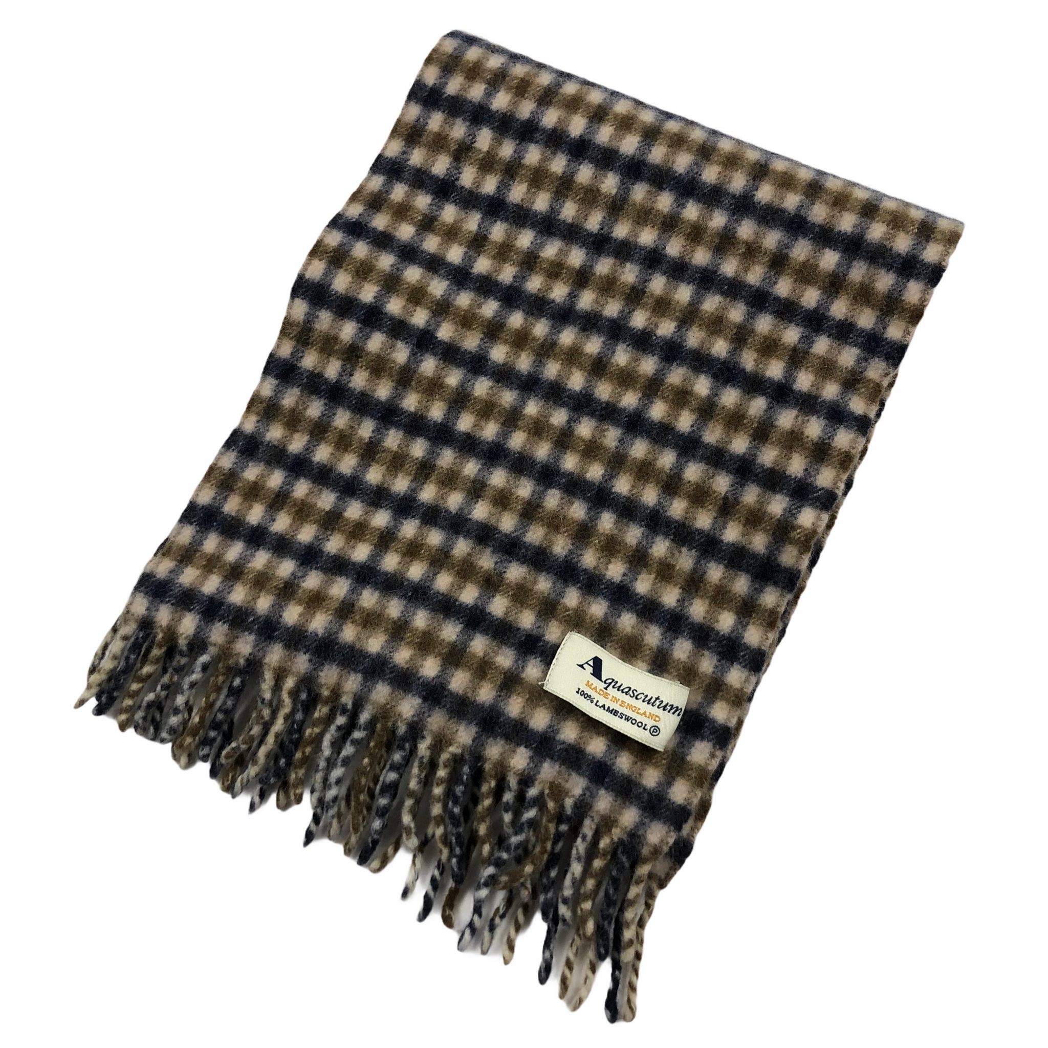 Aquascutum Classic House Check 100 Lambswool Scarf One Size