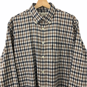 Aquascutum House Check Long Sleeved Shirt - Extra Large (XL) PTP 24.25"