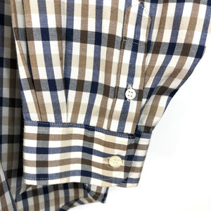 Aquascutum House Check Long Sleeved Shirt - Extra Large (XL) PTP 25"