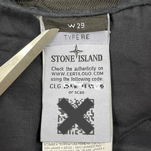 Stone Island Navy Bermuda Cargo Shorts - W 29"