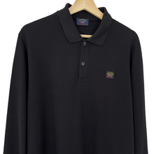 Load image into Gallery viewer, Paul and Shark Black Long Sleeved Polo - Large (L) PTP 21&quot;
