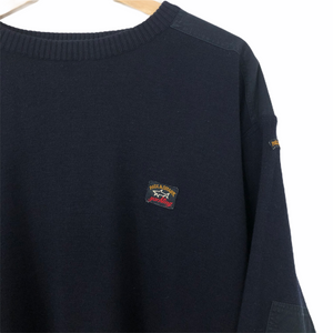 Vintage Paul and Shark Dark Navy Bretagne Sweater - Large (L) PTP 25"