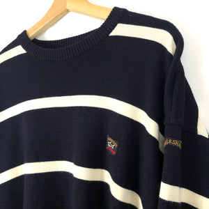 Vintage Paul and Shark Striped Bretagne Sweater - Double Extra Large (XXL) PTP 27"