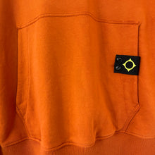 Load image into Gallery viewer, Ma.Strum Orange Crew Neck Logo Sweater - Large (L) PTP 24&quot;
