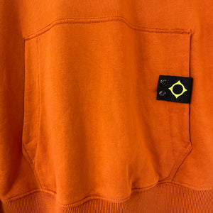 Ma.Strum Orange Crew Neck Logo Sweater - Large (L) PTP 24"