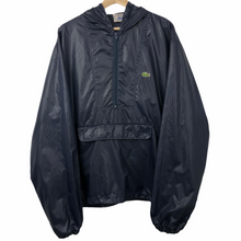 Load image into Gallery viewer, Vintage Dark Navy Lacoste Izod Half Zip Cagoule - Large (L) PTP 26&quot;
