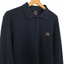 Load image into Gallery viewer, Paul and Shark Navy Long Sleeved Polo - Large (L) PTP 20.5&quot;
