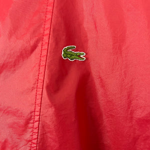 Vintage Red Lacoste Izod Half Zip Cagoule - Medium (M) PTP 22.75"