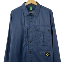 Load image into Gallery viewer, Ma.Strum Navy Blue Button Up Multi Pocket Overshirt - Extra Large (XL) PTP 24.5&quot;
