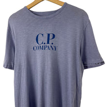 Load image into Gallery viewer, C.P Company Lilac Short Sleeved Logo T-Shirt - Medium (M) PTP 20&quot;
