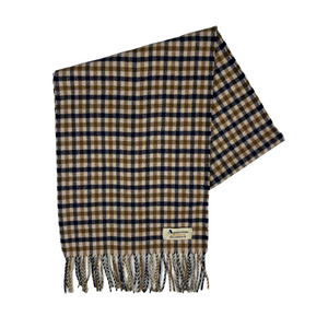 Aquascutum Classic House Check 100% Lambswool Scarf - One Size Fits All