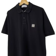 Load image into Gallery viewer, Stone Island Black Short Sleeved Polo - Large (L) PTP 21.5&quot;
