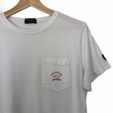 Load image into Gallery viewer, Paul and Shark White Short Sleeved Pocket T-Shirt - Medium (M) PTP 19.5&quot;
