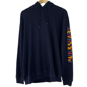 Paul and Shark Navy Spell Out Logo Hoody - Triple Extra Large (XXXL) PTP 24.5"