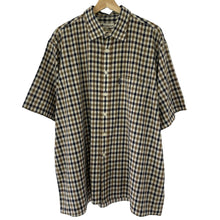 Load image into Gallery viewer, Aquascutum House Check Short Sleeved Shirt - Double Extra Large (XXL) PTP 28.5&quot;
