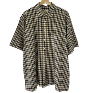 Aquascutum House Check Short Sleeved Shirt - Double Extra Large (XXL) PTP 28.5"