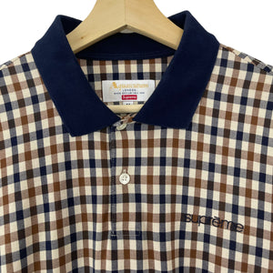 Aquascutum x Supreme House Check Long Sleeved Polo Medium M