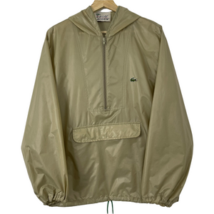 Vintage Beige Lacoste Izod Half Zip Cagoule - Medium (M) PTP 23"