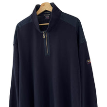 Load image into Gallery viewer, Paul and Shark Navy Bretagne Half Zip Jumper - Six Extra Large (6XL) PTP 30&quot;
