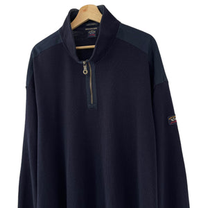 Paul and Shark Navy Bretagne Half Zip Jumper - Six Extra Large (6XL) PTP 30"