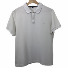 Load image into Gallery viewer, Aquascutum White Short Sleeved Logo Polo - Medium (M) PTP 20&quot;
