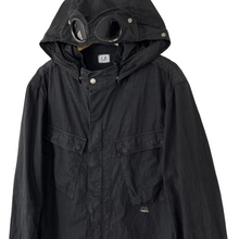 Load image into Gallery viewer, C.P Company Black Goggle Hooded Overshirt - Double Extra Large (XXL) PTP 24&quot;
