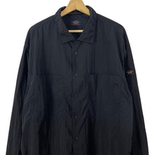 Load image into Gallery viewer, Paul and Shark Navy Econyl Nylon Metal Overshirt - Extra Large (XL) PTP 24.5&quot;
