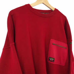 Vintage Paul and Shark Red Bretagne Sweater - Extra Large (XL) PTP 25"