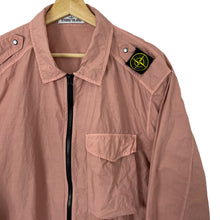 Load image into Gallery viewer, Stone Island Salmon Pink Full Zip Pocket Overshirt - Double Extra Large (XXL) PTP 26.25&quot;
