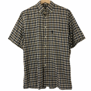 Aquascutum House Check Short Sleeved Shirt Small S PTP 22