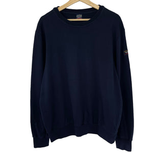 Paul and Shark Navy Crew Neck Sweater - Extra Large (XL) PTP 23.5"