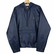 Load image into Gallery viewer, Vintage Dark Navy Lacoste Izod Half Zip Cagoule - Medium (M) PTP 23.5&quot;
