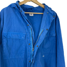 Load image into Gallery viewer, C.P Company Blue Goggle Hooded Overshirt - Triple Extra Large (XXXL) PTP 26&quot;
