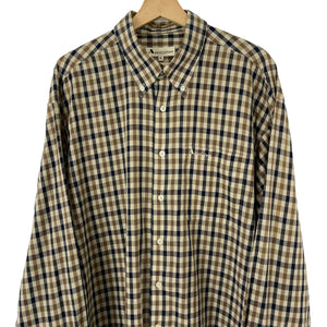 Aquascutum House Check Long Sleeved Shirt - Extra Large (XL) PTP 25.75"