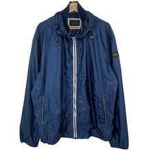 Load image into Gallery viewer, Paul and Shark Navy Blue Hooded Logo Jacket - Triple Extra Large (XXXL) PTP 27&quot;
