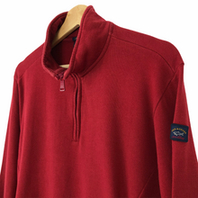 Load image into Gallery viewer, Paul and Shark Red Half Zip Pullover Sweater - Large (L) PTP 22&quot;
