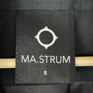 Ma.Strum Black Multi Pocket Button Up Overshirt - Small (S) PTP 20.75"