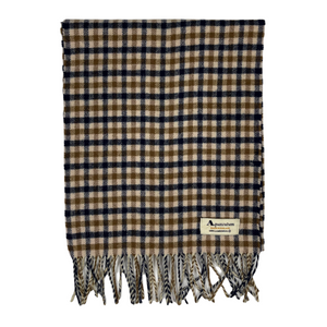 Aquascutum Classic House Check 100% Lambswool Scarf - One Size Fits All