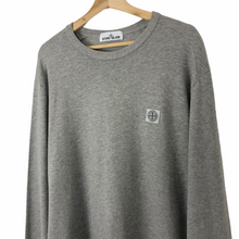 Load image into Gallery viewer, Stone Island Grey Crew Neck Logo Sweater - Double Extra Large (XXL) PTP 25.5&quot;
