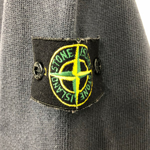 Vintage Stone Island Navy Button Up Sweater - Large (L) PTP 24.75"