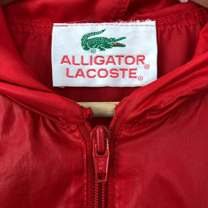 Vintage Lacoste Red Half Zip Cagoule - Large (L) PTP 22.5"