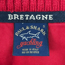 Load image into Gallery viewer, Paul and Shark Bretagne Red Crew Neck Sweater - Small (S) PTP 21&quot;
