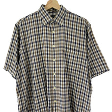 Load image into Gallery viewer, Aquascutum House Check Short Sleeved Shirt - Large (L) PTP 24.25&quot;
