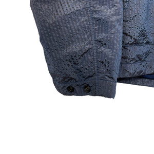 Stone Island Blue Weft Nylon Seersucker TC Overshirt - Extra Large (XL) PTP 24"