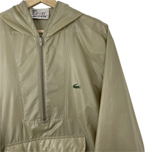 Load image into Gallery viewer, Vintage Beige Lacoste Izod Half Zip Cagoule - Medium (M) PTP 23&quot;

