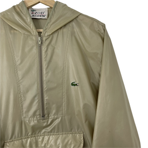 Vintage Beige Lacoste Izod Half Zip Cagoule - Medium (M) PTP 23"