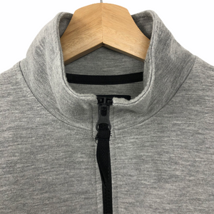 Ma.Strum Grey Half Zip Pullover Sweater - Small (S) PTP 21"