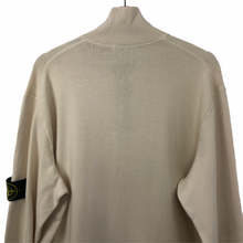 Load image into Gallery viewer, Stone Island Cream Half Zip Sweater - Double Extra Large (XXL) PTP 25.5&quot;
