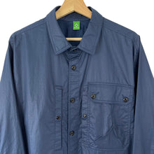 Load image into Gallery viewer, Ma.Strum Navy Blue Button Up Multi Pocket Overshirt - Extra Large (XL) PTP 24.75&quot;
