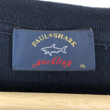 Load image into Gallery viewer, Paul and Shark Navy Logo Crew Neck Sweater - Extra Large (XL) PTP 22.5&quot;
